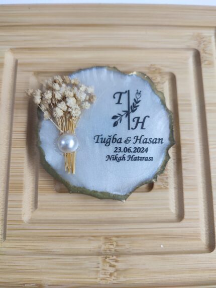 Çiçek ve Altın Harmanı Söz Nikah Nişan Magneti